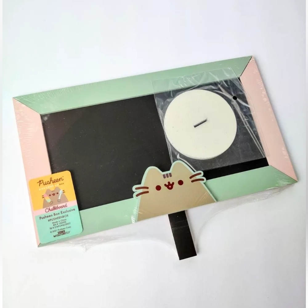 NEW Pusheen Box Exclusive Summer 2021 Chalkboard Decor Sign Chalk Board Stand